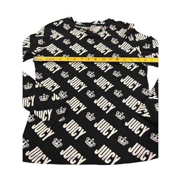 Juicy By Juicy Couture Crown All Over Print Black size S - Picture 3 of 6